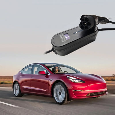 GB/T 32A 7kW Electric Vehicles Portable EV Charger With Screen