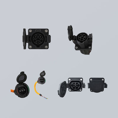 CCS1 Type 1 16A 250V AC EV Charging Socket Flame Retardant Material