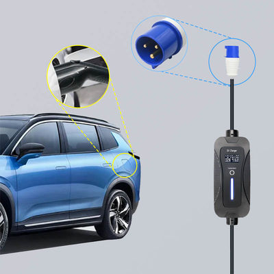 32A 250V Type1 Portable  EV Charger 7KW Plug And Play Home Charging Point