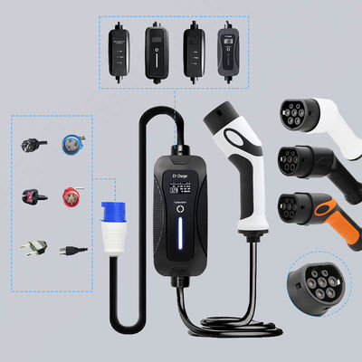 GB/T 32A 250V Home Portable EV Charger Flame Retardant UL94 V-0