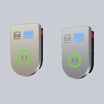 Under Voltage Protection UL94 V0 Wall Mounted EV Charger With LCD Display