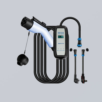 7KW 32A Portable Electric Car Charger GB/T LCD Display