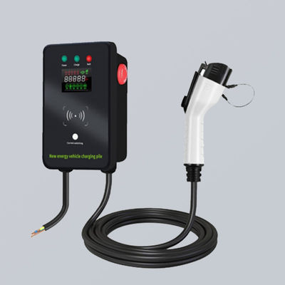 EV Charging Point CE RoHS OCPP1.6J 7kW 32A Wall Mounted Overvoltage Protection