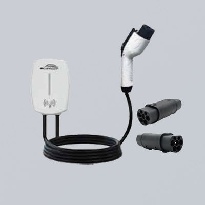 Indoor Outdoor Personal Use 7kW AC Wall Mounted EV Charger Swipe Card