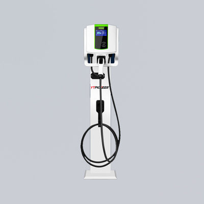 Commercial Smart CCS2 RFID 7kW Wall Mounted EV Charger Power Metering