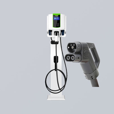 Commercial Smart CCS2 RFID 7kW Wall Mounted EV Charger Power Metering