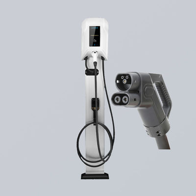 CCS2 Type 2 IP54 Floor Mounted EV Charger 7kW 32A Single Gun
