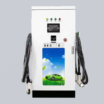 Double Guns  Floor Mounted Type 1 Type 2 120KW DC Fast Charger Parking Lot