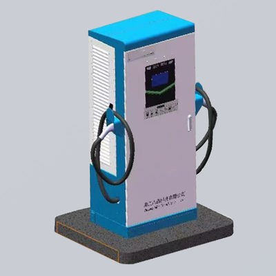 Double Guns 180KW Floor Mounted EV Charger With OCPP Lightning Protection