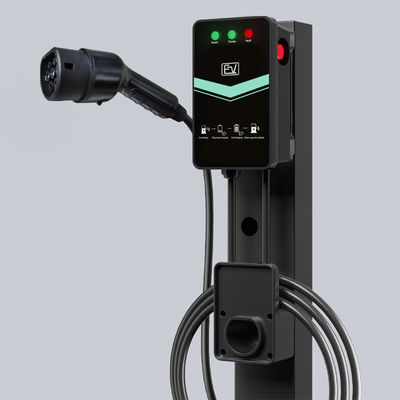 5M Cable Length Floor Mounted EV Charger with Type 2 Charging Interface