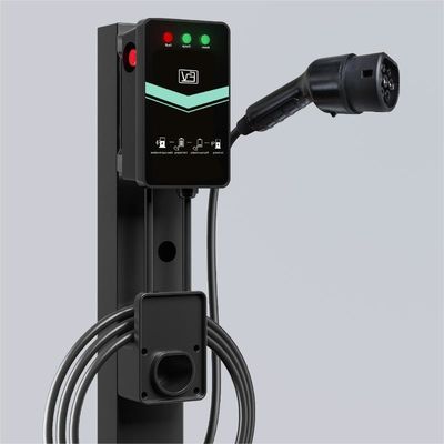 Flame Retardant 22KW 32A EV Charger Multiple Protection Car Charging Pile
