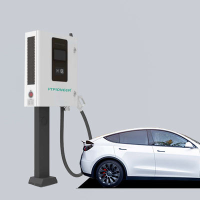30kW 96% High Efficiency Floor Mounted EV Charger With Emergency Button