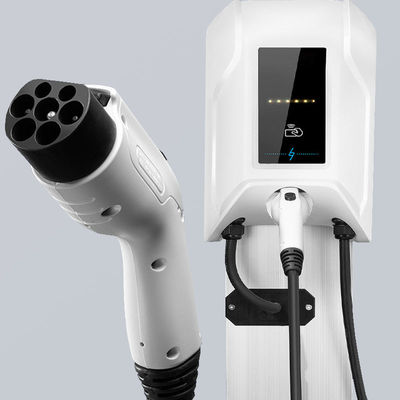 SAE J1772 Level 2 7kW AC Wall Mounted EV Charger With 4.3-inch LCD Display