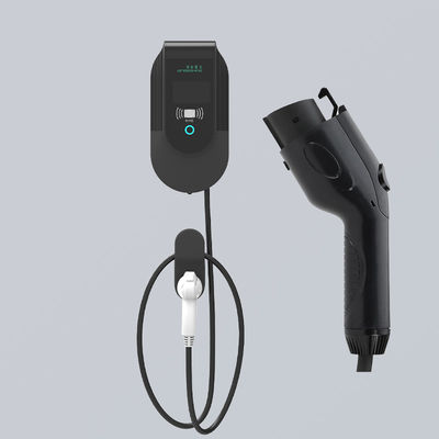 7kW AC Wall Mounted Ev Charger With LCD Display Billing By Credit Card