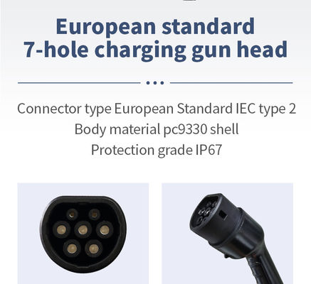 CE OCPP 1.6J Type 2 7kW AC Wall Mounted EV Charger Charging Point