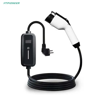 IP65 Standard 3.5kW 16A T2 Fixed Current Portable EV Charger With Pilot Light