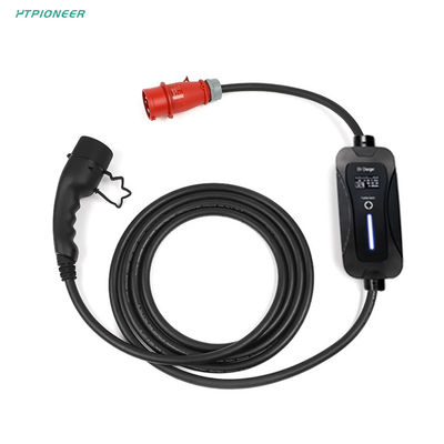 3.5kW 16A T2 Fixed Current OLCD Display Portable EV Charger With Pilot Light