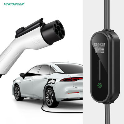 3.5KW Output Power Thermoplastic OLCD Portable Electric Vehicle Charger With Pilot