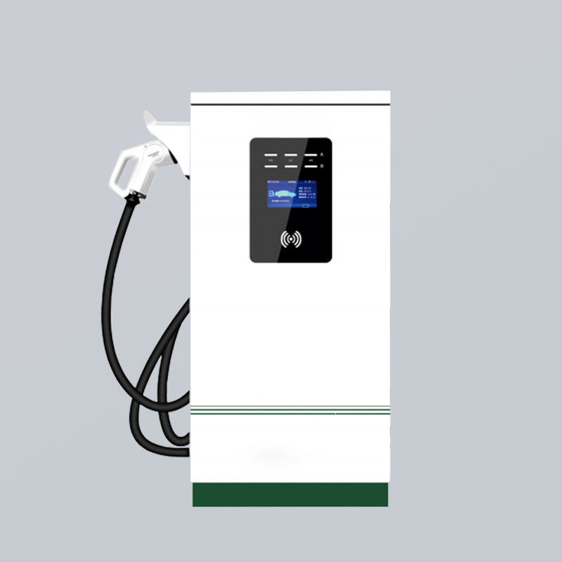 30kW IP54 7 Inch Display Floor Mounted EV Charger Multiple Protection