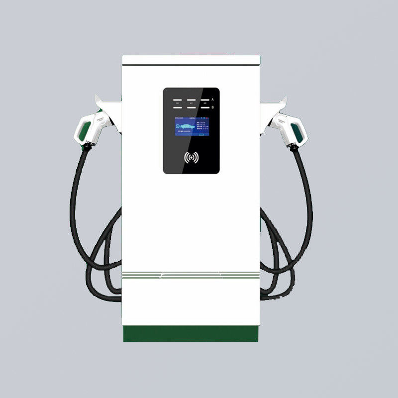 60kW Double Gun Floor Mounted EV Charger Dustproof Waterproof