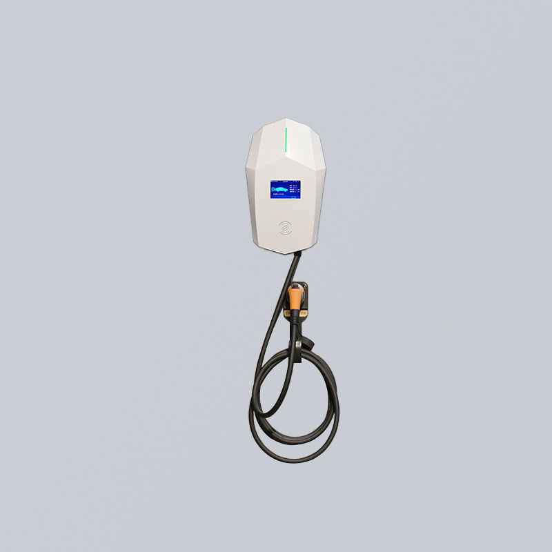 GB/T Home Wallbox Charger 7kW AC Electric Car Charger With 4.3 Inch LCD Display