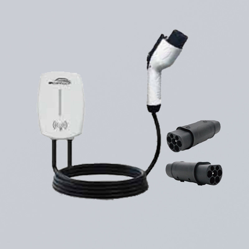 Indoor Outdoor Personal Use 7kW AC Wall Mounted EV Charger Swipe Card