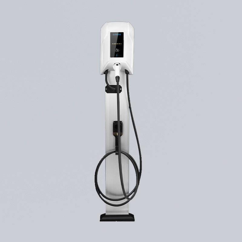 Single Phase Wall Mounted EV Charger 7kw Wallbox 4.3 Inches LCD Screen
