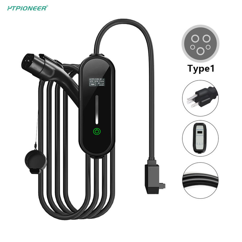3.5kW 16A Indicator Light Home Portable EV Charging Station Ground Protection